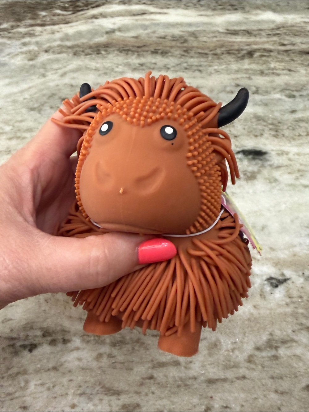 Highland cow swishy toy